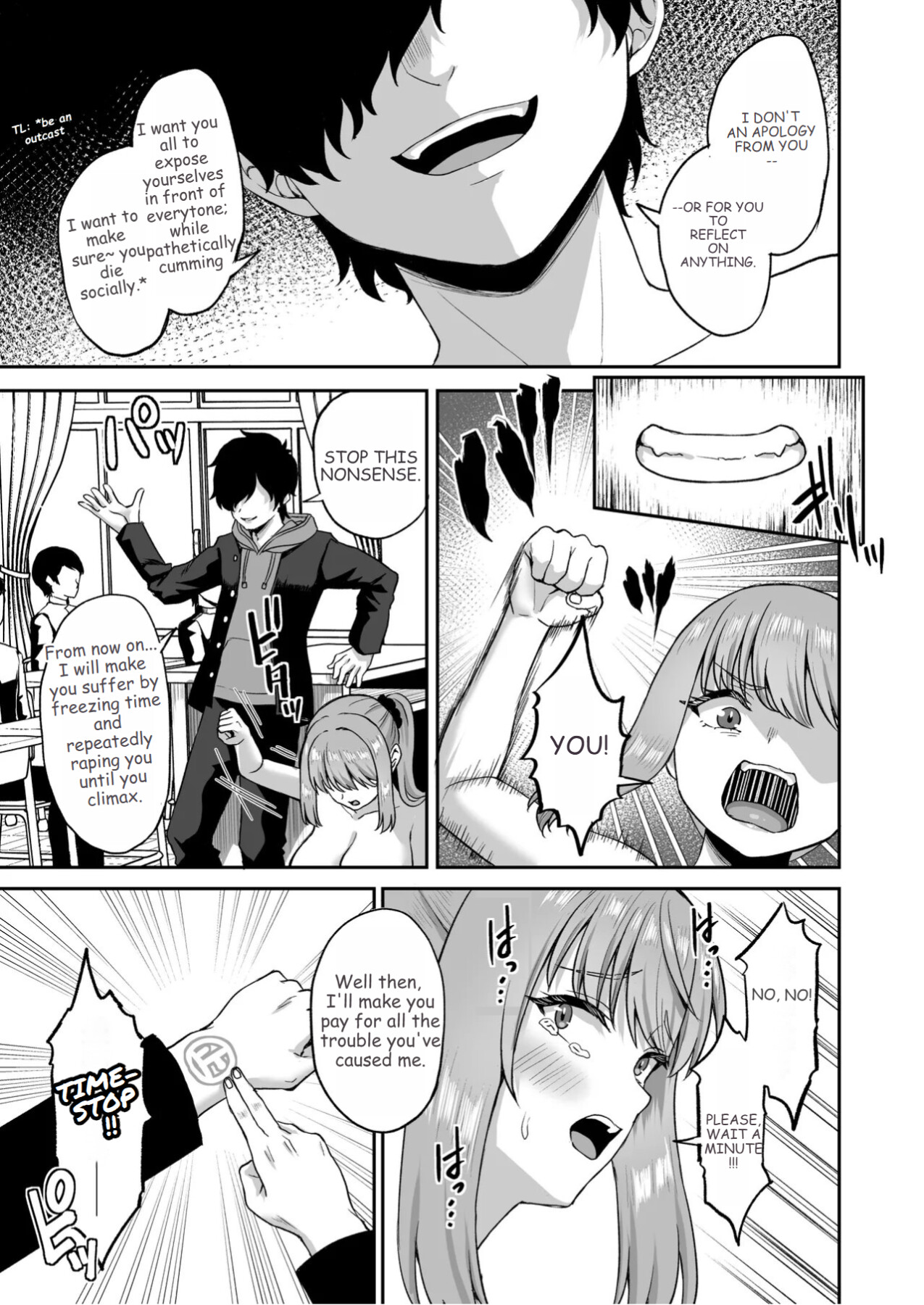 Hentai Manga Comic-After Gaining the Power to Stop Time, I Took Revenge on All of Them-Read-48